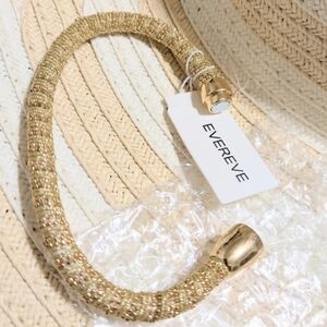 Evereve Gold Textured Bracelet